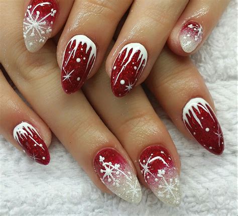 pinterest christmas fingernails|easy christmas nails.